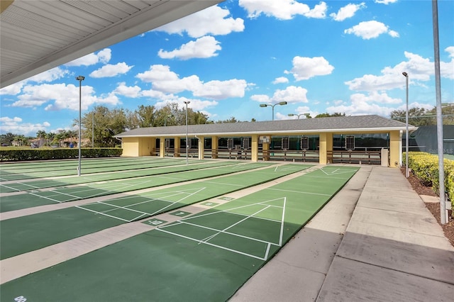 surrounding community with shuffleboard