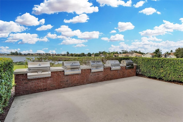 view of patio featuring grilling area and area for grilling