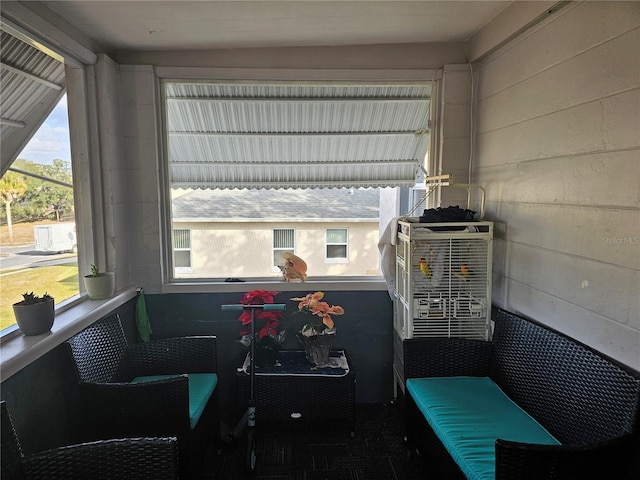 view of sunroom / solarium