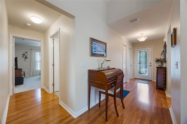 interior space featuring hardwood / wood-style floors