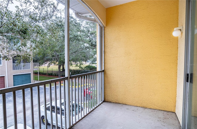 view of balcony