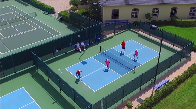 view of sport court