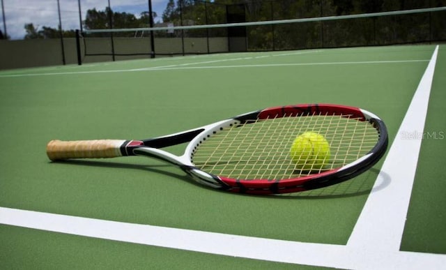 view of tennis court