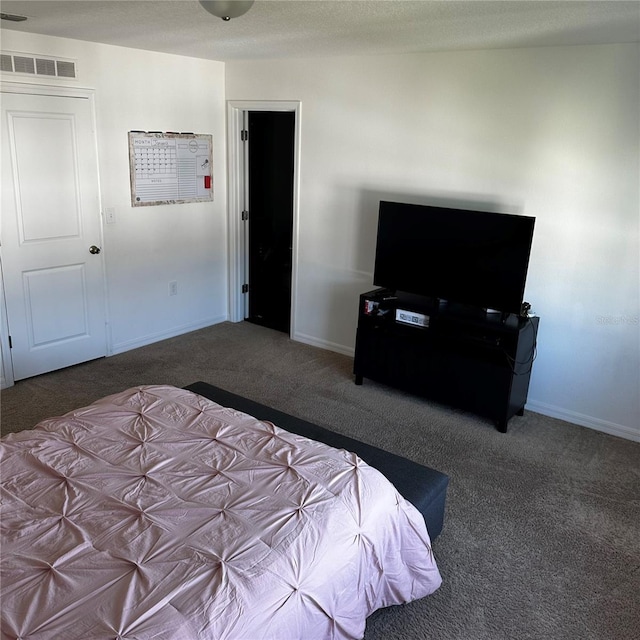 bedroom featuring carpet