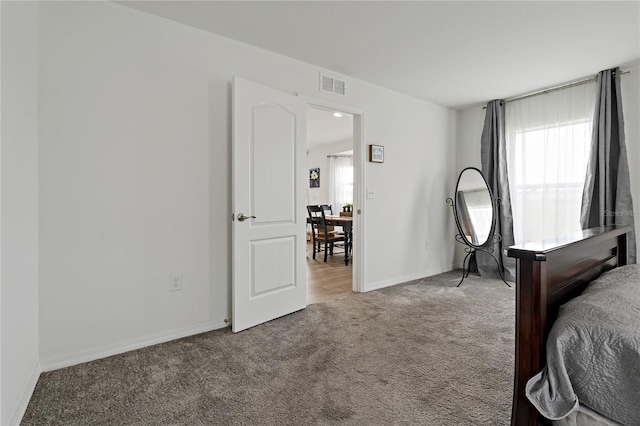 bedroom with carpet floors