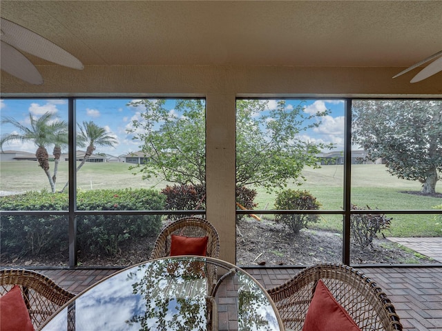 sunroom with a wealth of natural light