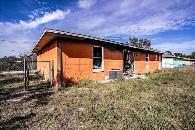 exterior space with central AC unit