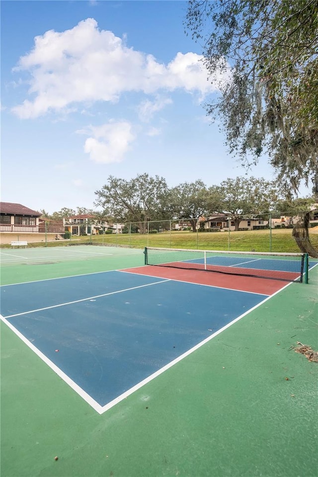 view of sport court featuring basketball court