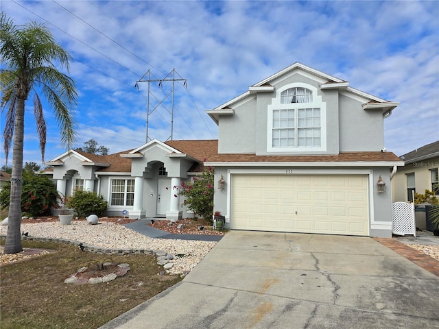 front facade featuring a garage