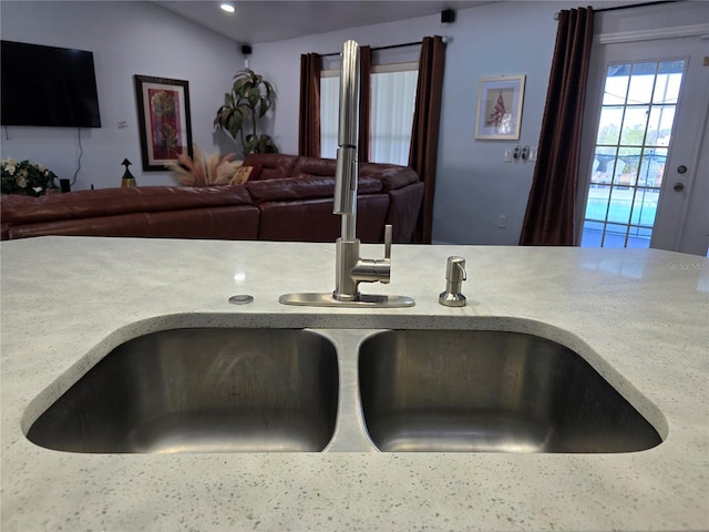 interior details with sink