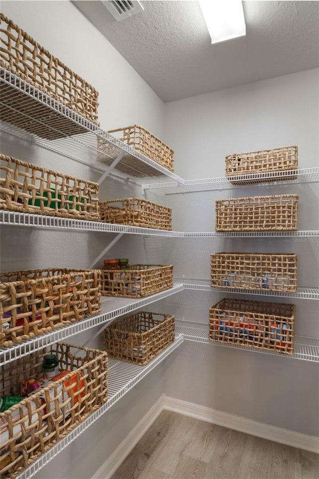 pantry with visible vents