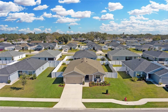 birds eye view of property featuring a residential view