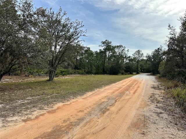 view of road