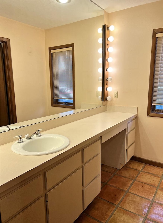 bathroom featuring vanity