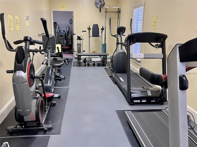 view of exercise room