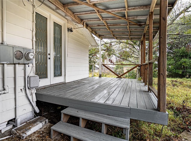 view of deck