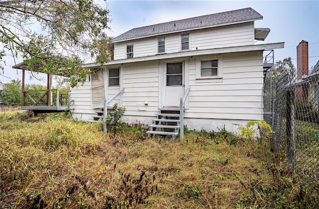 view of back of property