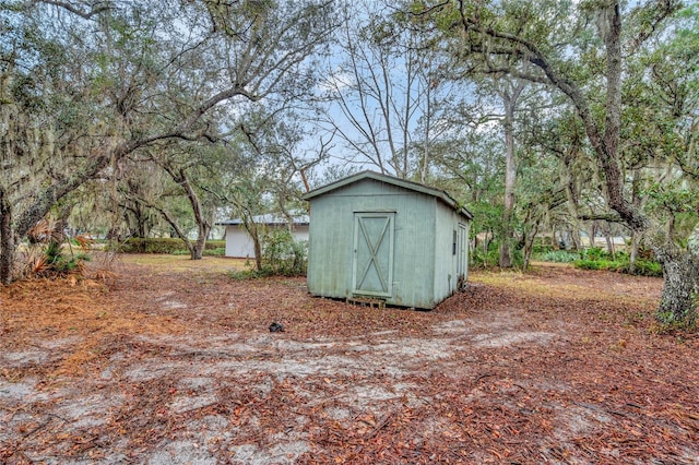 view of outdoor structure