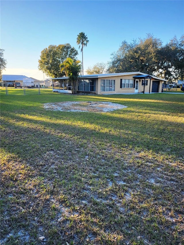 view of yard