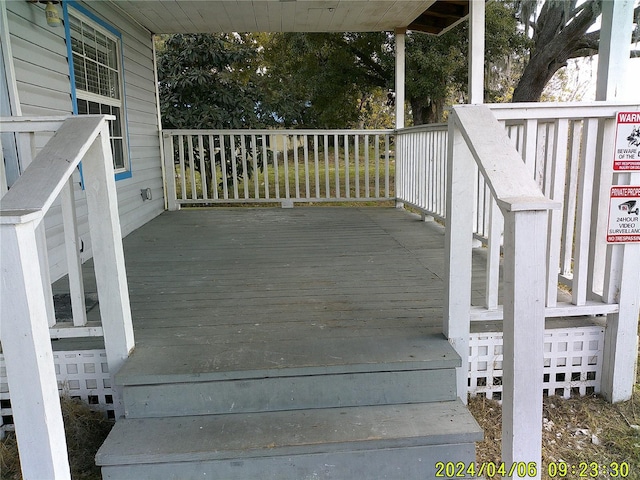 view of wooden terrace