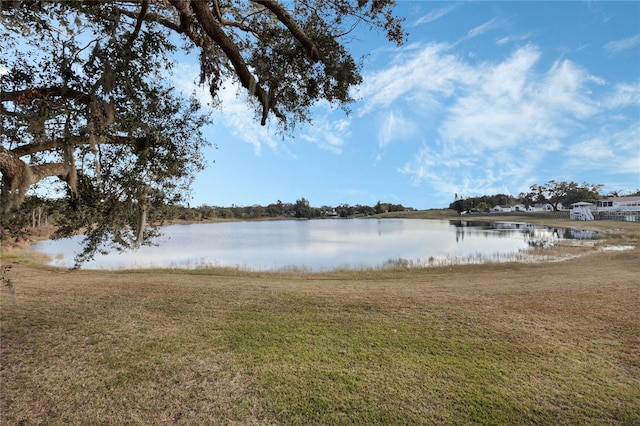 view of water feature