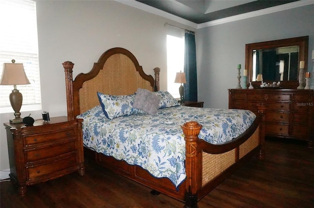 bedroom featuring wood finished floors