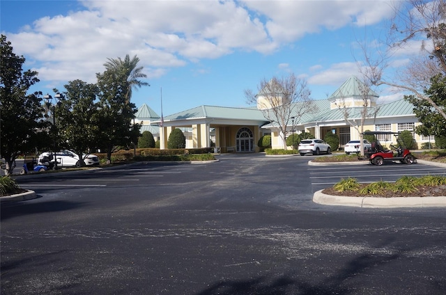 view of road featuring curbs