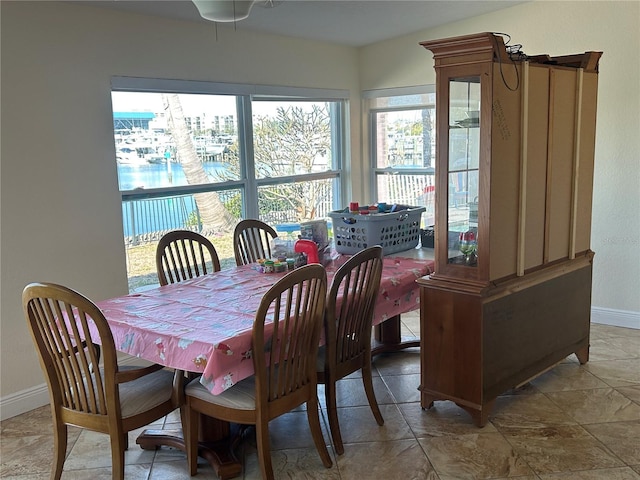 view of dining area