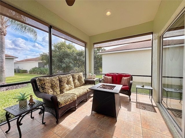 view of sunroom / solarium