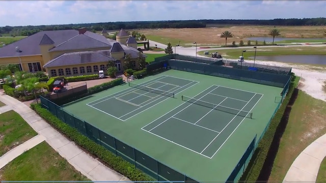 view of tennis court