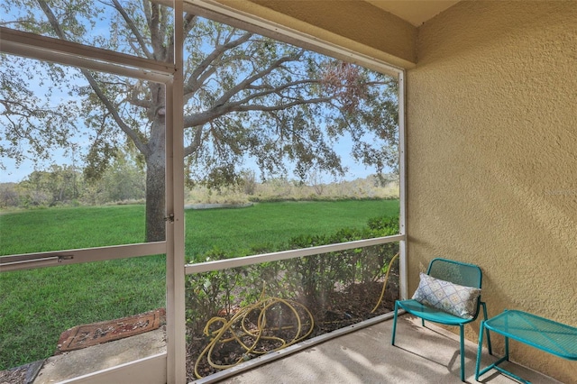 view of sunroom / solarium