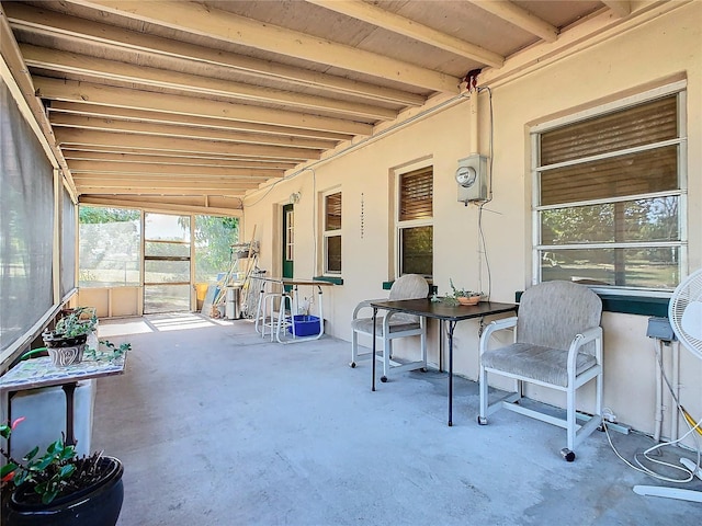 view of sunroom / solarium