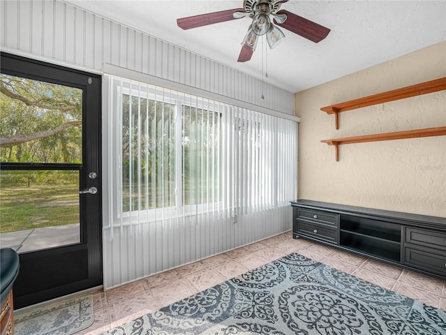 2002 Granada Ct Unit 1, Lake Wales, FL 33898 - interior space featuring a healthy amount of sunlight, light tile patterned floors, and ceiling fan