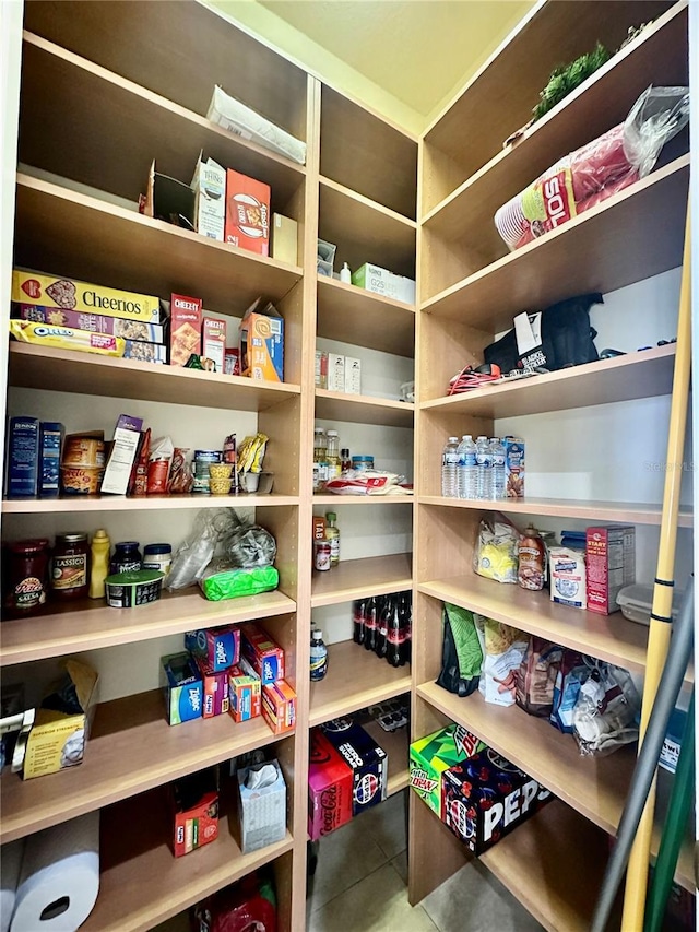 view of pantry