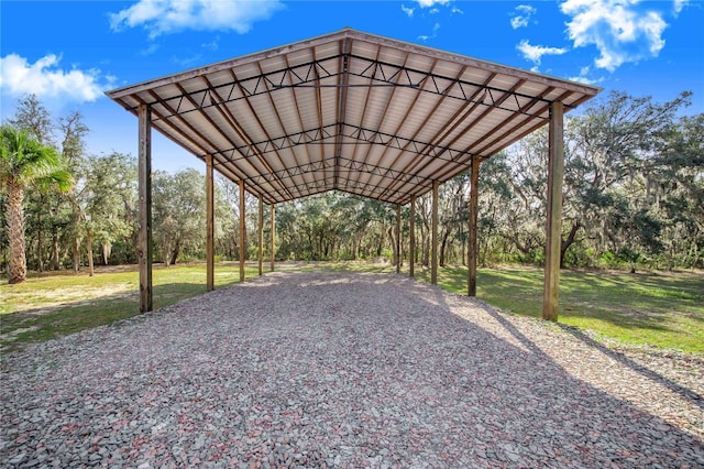 view of car parking featuring driveway