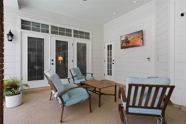 view of patio / terrace with french doors