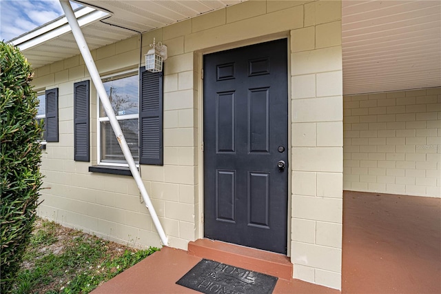 view of entrance to property