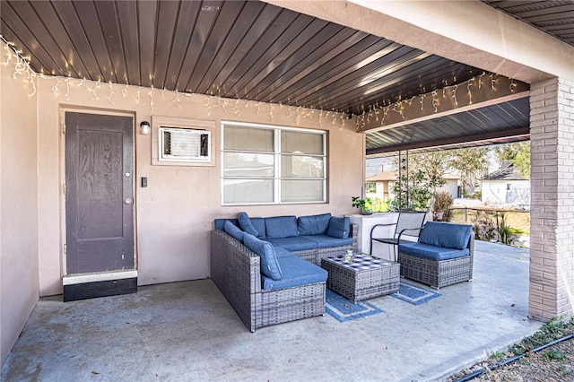 view of patio / terrace with an outdoor hangout area