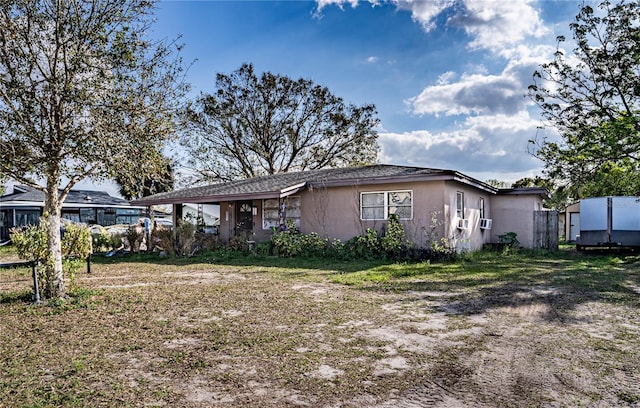 view of front of home