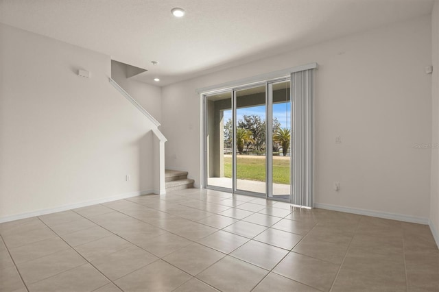 view of tiled empty room