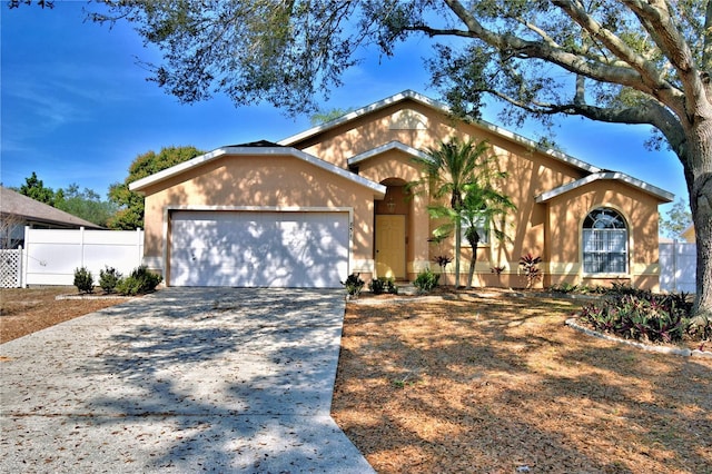 view of front of house featuring a garage