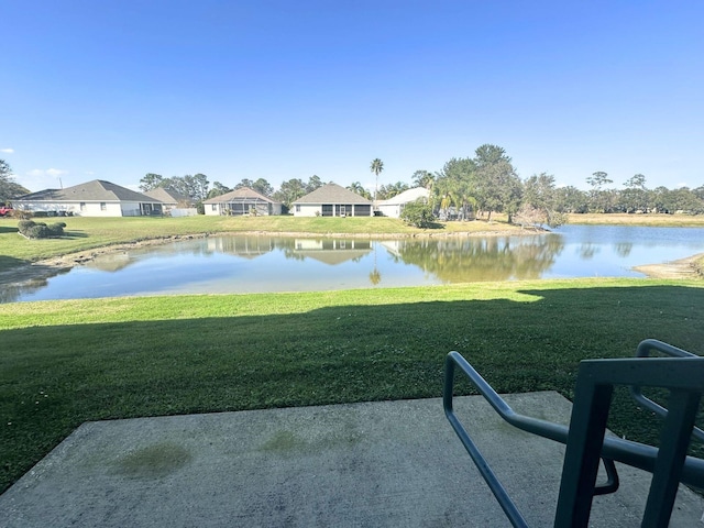 view of water feature