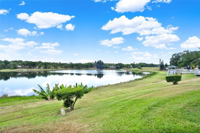 view of water feature
