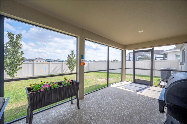 view of sunroom / solarium