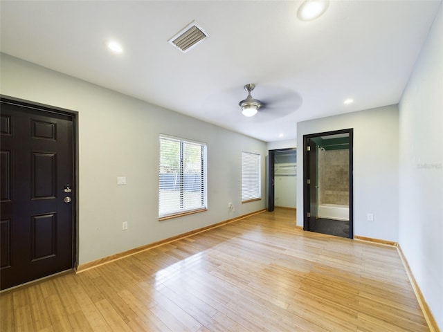 1793 N Fort Harrison Ave, Clearwater, FL 33755 - interior space featuring ceiling fan and light wood-type flooring