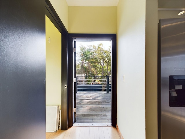 1793 N Fort Harrison Ave, Clearwater, FL 33755 - doorway to outside with light wood-type flooring