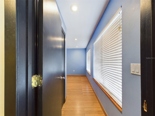 1793 N Fort Harrison Ave, Clearwater, FL 33755 - corridor with light wood-type flooring