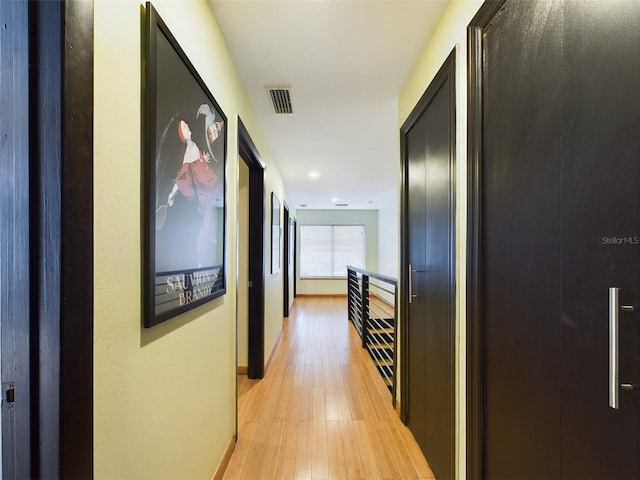 1793 N Fort Harrison Ave, Clearwater, FL 33755 - hallway featuring light hardwood / wood-style floors