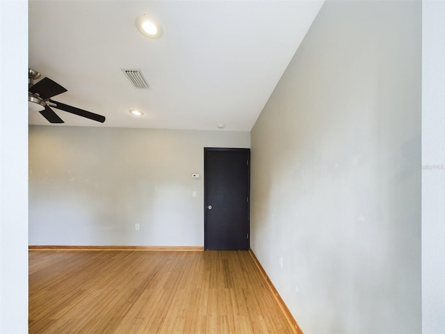 1793 N Fort Harrison Ave, Clearwater, FL 33755 - unfurnished room with wood-type flooring and ceiling fan
