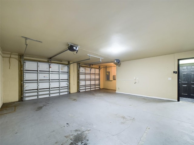1793 N Fort Harrison Ave, Clearwater, FL 33755 - garage featuring a garage door opener and electric panel